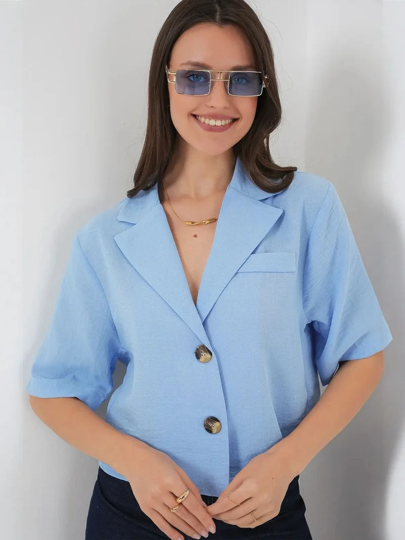 بيغ دارت BDART Cropped Button-Up Shirt
